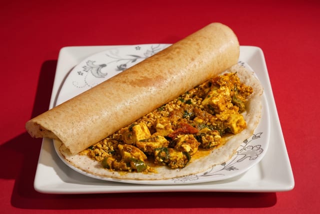 Paneer Bhurji Dosa.